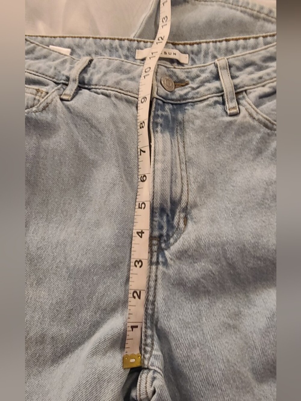 Pac Sun Mom Jeans Classic High-Rise Women's Straight Leg Cropped Jeans, 28 - Picture 9 of 11
